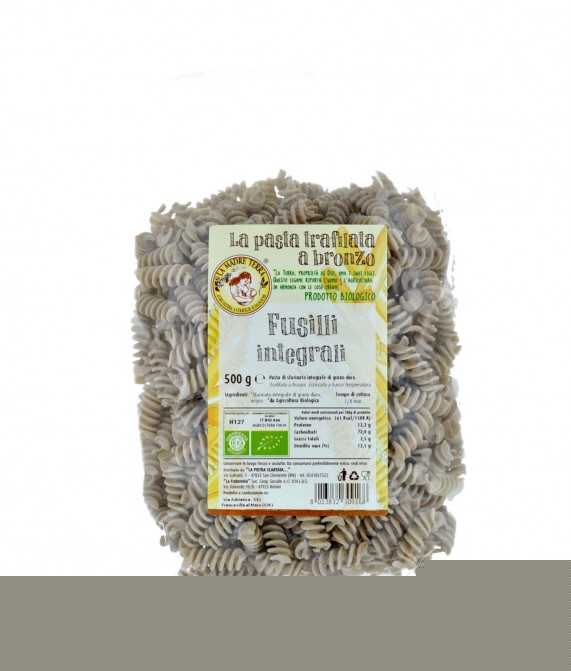 Fusilli integrali biologici - 500 gr Fusilli integrali biologici - 500 gr